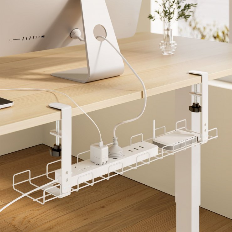 Imagine Organizator cabluri sub birou 0.6m Alb, InLine IL23190H